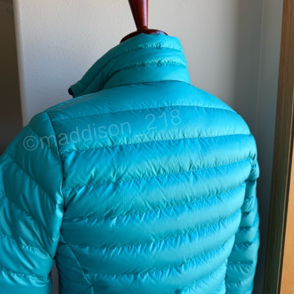 Patagonia Down Sweater Jacket Medium Epic Blue Puffer Coat 800-fill-power down M - Picture 8 of 14